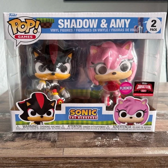 Funko Target con 2024 Flocked Shadow and Amy 2 Pack - Picture 1 of 6